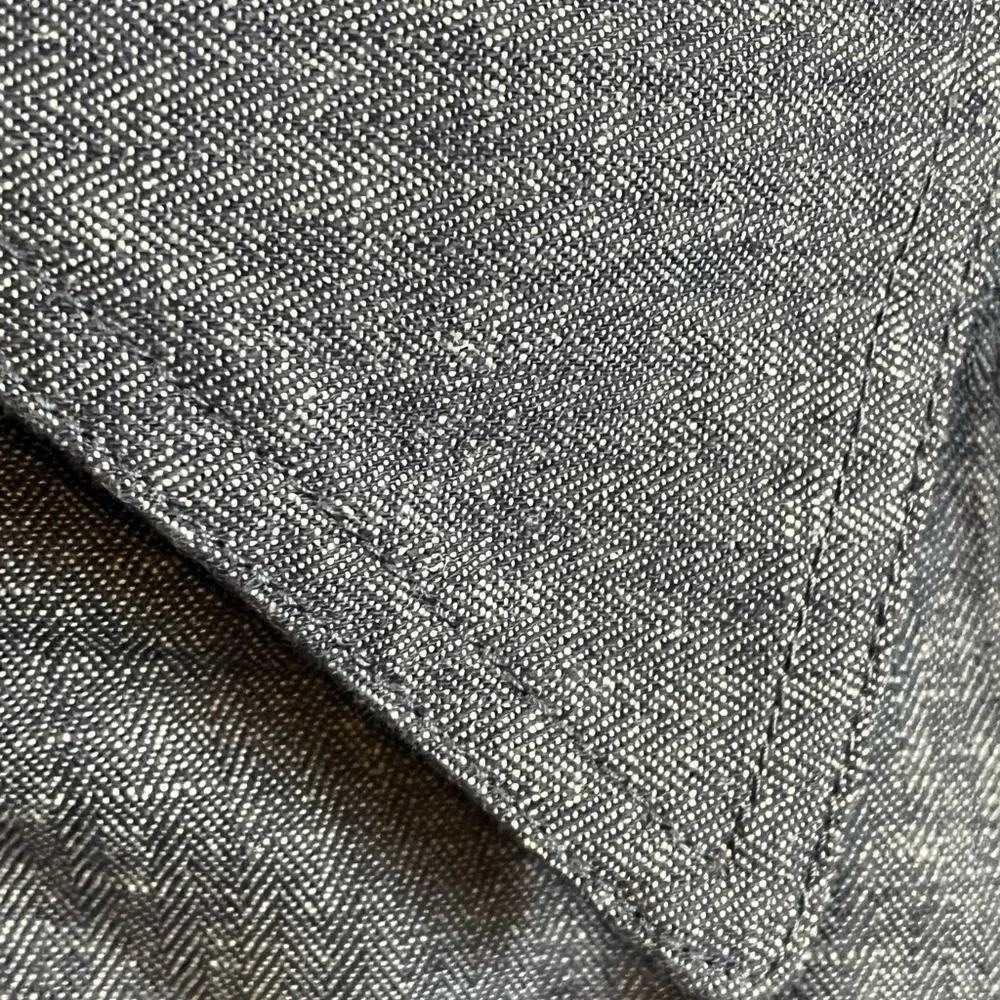 Banana Republic Classic Herringbone Linen Blend Trench Coat